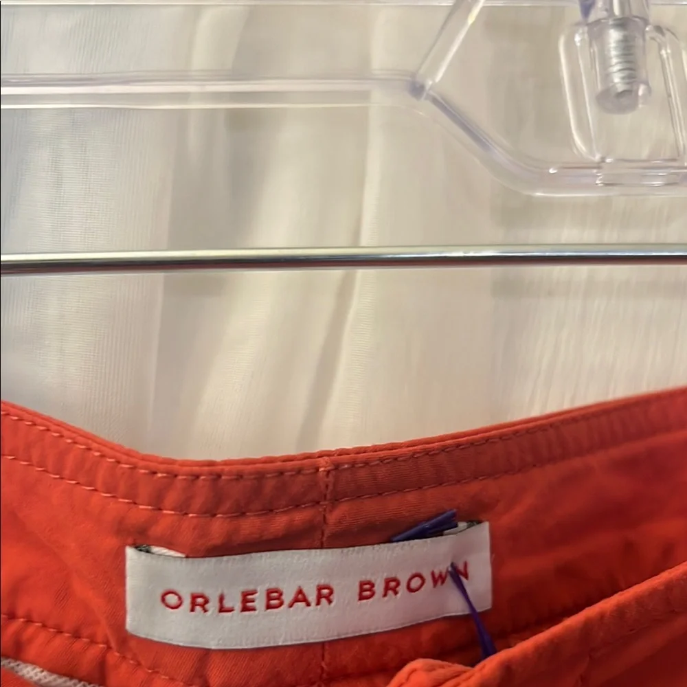 Orlebar Brown Boys Red Coral Swim Trunk Size 12 Years Adjustable Side Tabs